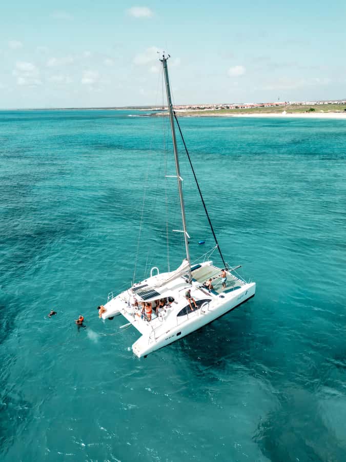 3-hour Catamaran Adventure on the waters of Sal Island - Getting From the Beach to the Catamaran
