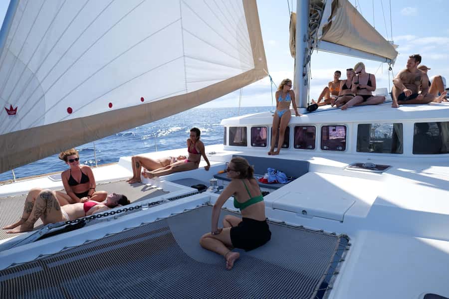 3-hour Catamaran Adventure on the waters of Sal Island - Snacks, Drinks, and the Onboard Mood
