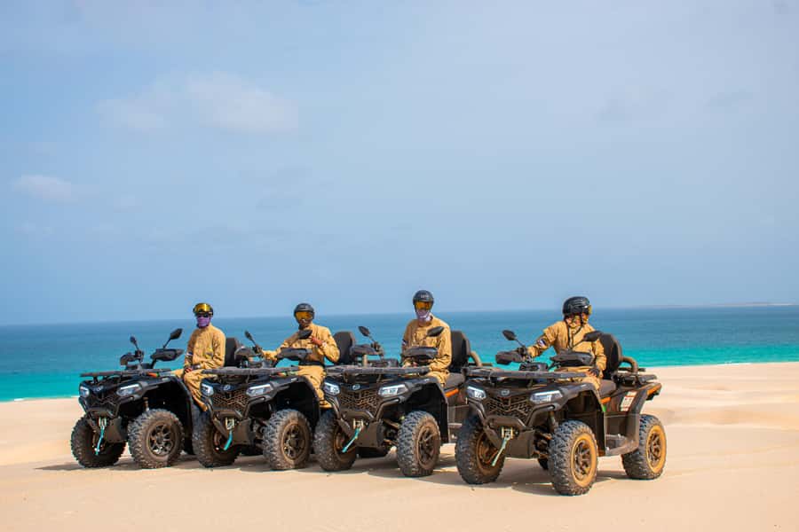 Boa Vista Quad Tour: Santa Monica & South Desert (4-Hour) - The cliffs and caves of Praia de Varandinha