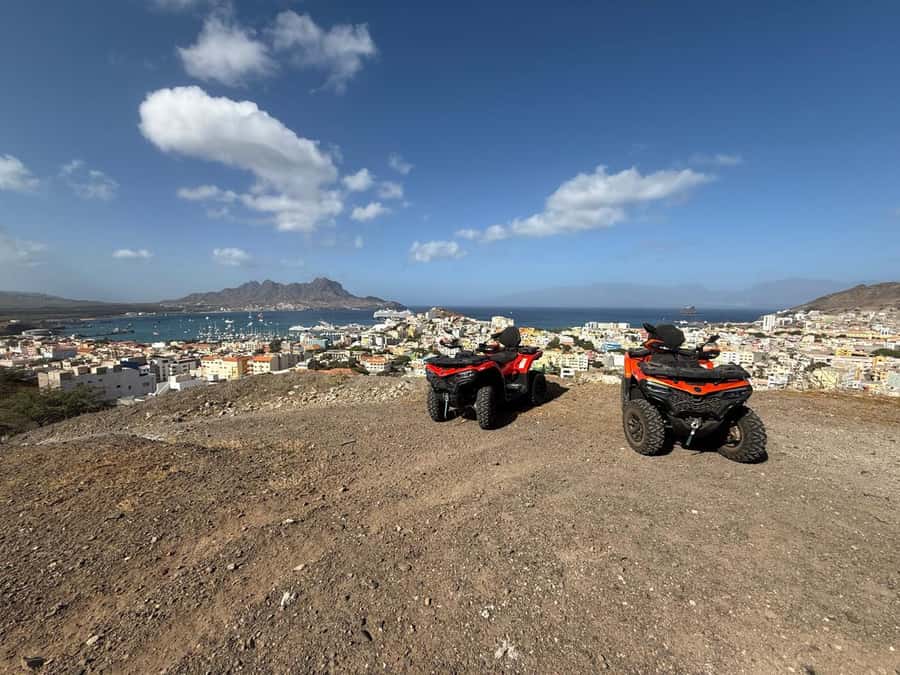 Cape Verde: São Vicente Island 4x4 Quad Tour - Starting in Mindelo and getting ready to ride