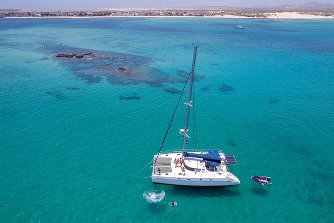 Catamaran Sailing Tour or Whale Watching at Boa Vista - Sailing across Sal Rei Bay