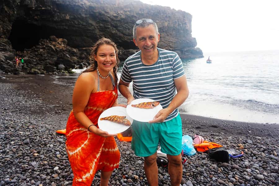 From Praia: Boat Trip, Snorkeling, Cave & BBQ on the Beach - Should you book the Ribeira da Barca experience?