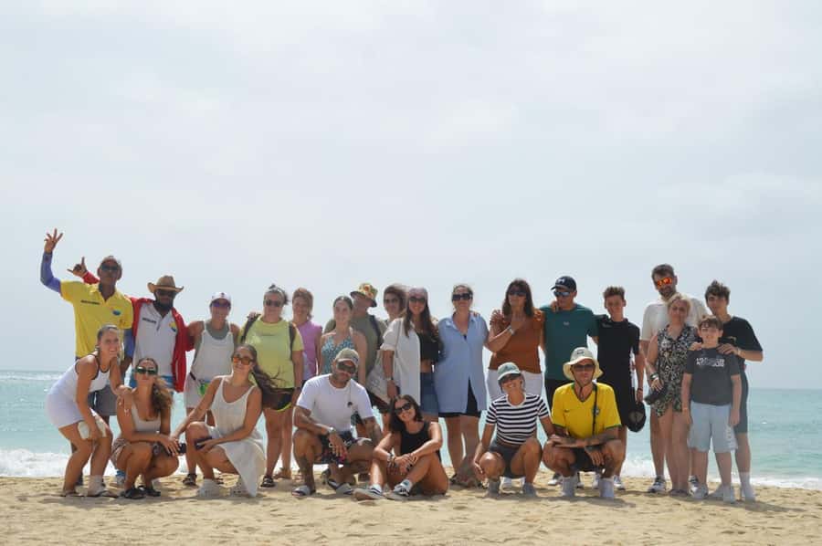 From Sal Island: Blu eye, Salt lake, Lemon Sharks & Palmeira - Palmeira and the working side of Sal