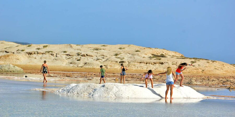 From Sal Island: Blu eye, Salt lake, Lemon Sharks & Palmeira - Lunch and the view from Espargos