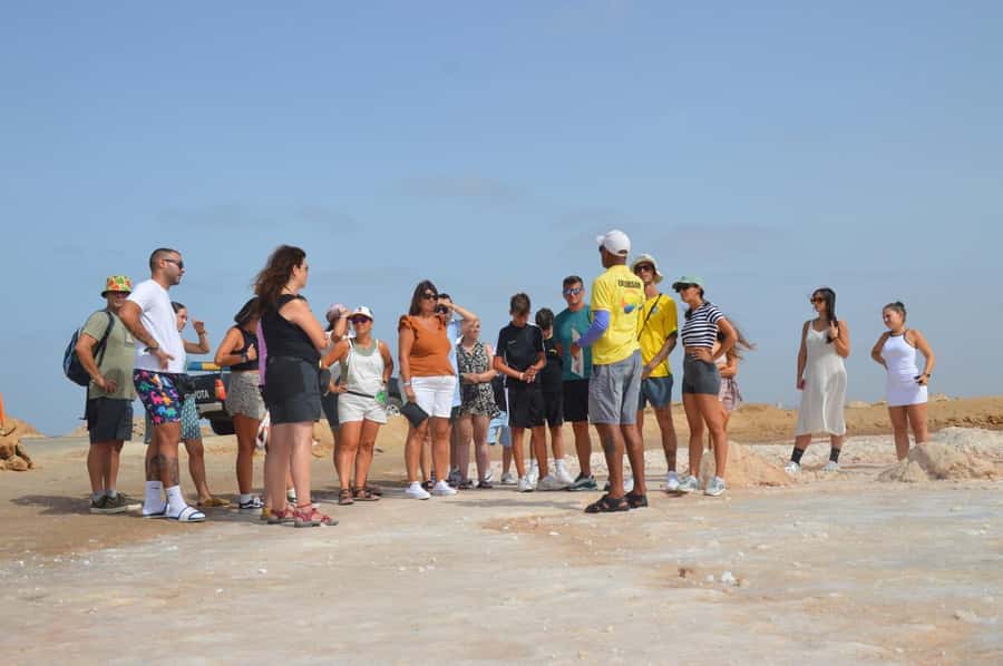 From Sal Island: Blue Eye, Salt Lake, Lemon Sharks, Palmeira - Floating at Pedra de Lume salt flats