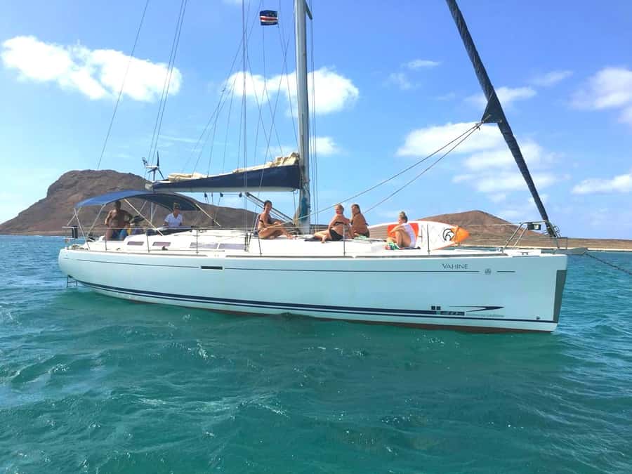 Sal, Cape Verde: Half day on Cuba Libre sailing yacht - Setting out from Bikini Beach