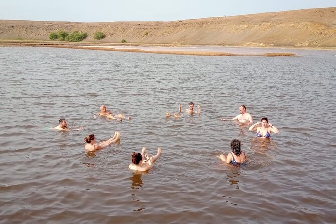 Sal island: Salt Lake Tour, Shark bay & Pedra de Lume Village - Pedra de Lume Salt Lake Inside a Dormant Volcano