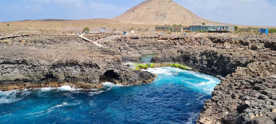 Sal Island tour: Blue Eye, Salt Lake, Sharks w/ Local Guide - Espargos, Sal’s everyday center