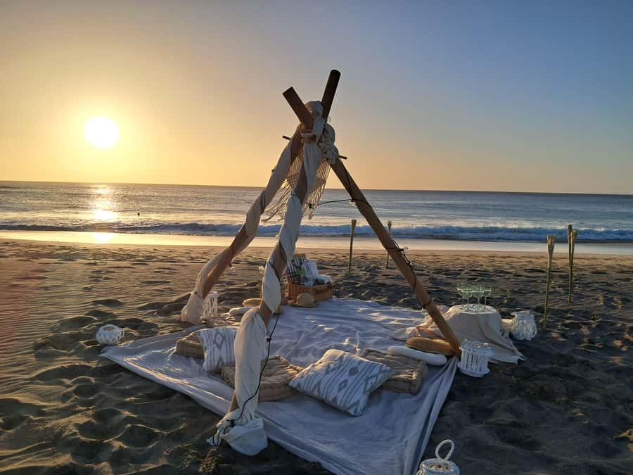 Sal: Romantic Sunset Escape with Wine and Roundtrip Transfer - Watching the Atlantic sunset with Fogo wine