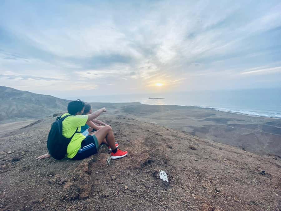 Santa Maria: Guided Coastal Hike & Monte Leão Sunset - The climb up Monte Leão