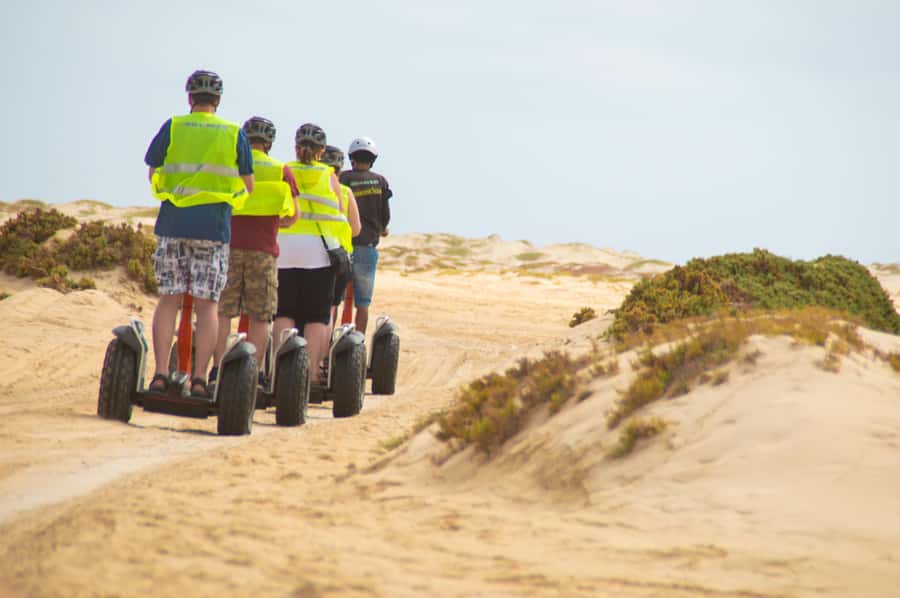 Santa Maria: Scenic Segway Tour with Guide - Arriving at Ponta Preta’s white beach