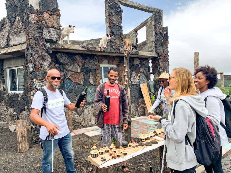 São Filipe: Fogo Volcano with Wine and Cheese Tasting - Wine, fresh goat cheese, and lunch