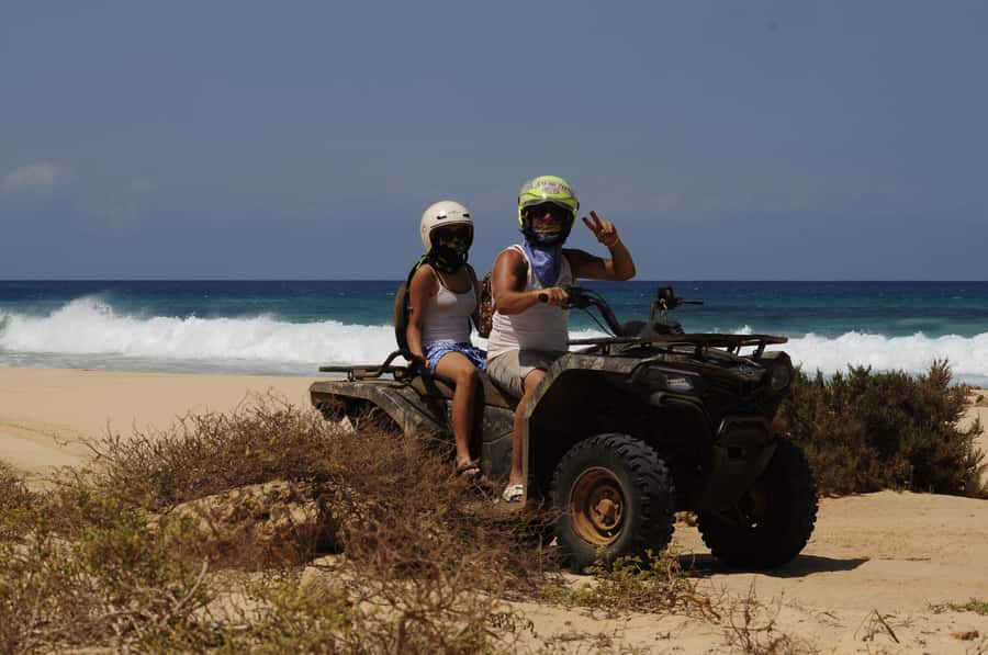São Vicente: Quad Bike Tour in Mindelo - 4 Hours Adrenaline - Baía das Gatas brings a welcome water break